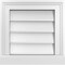 Ekena Millwork Vertical Surface Mount PVC Gable Vent w/ 2"W x 2"H , Brickmould Sill Frame, 14"W x 14"H GVPVE14X1403SN - alternate 1